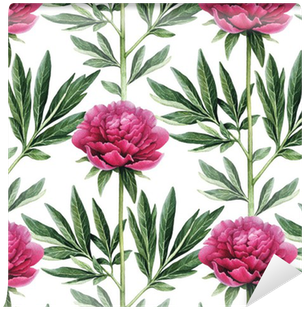 Watercolor Peony Flowers Illustration - Watercolor Painting (400x400)