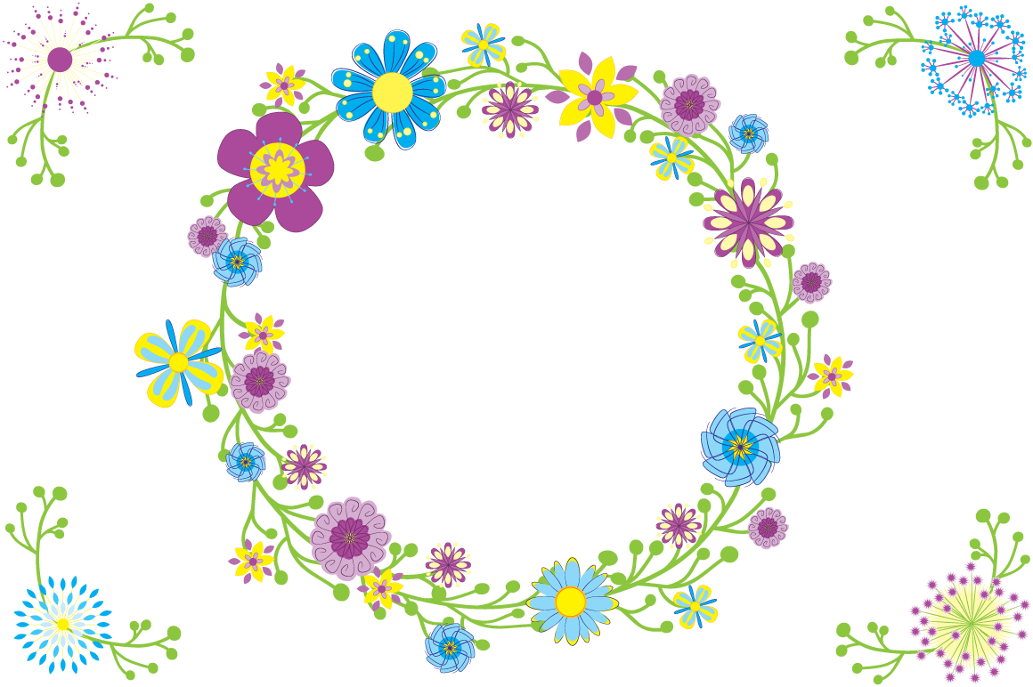 Quirky Font Otf And Flowers Png By Runderella Designs - Flower Cricule Png (1160x772)