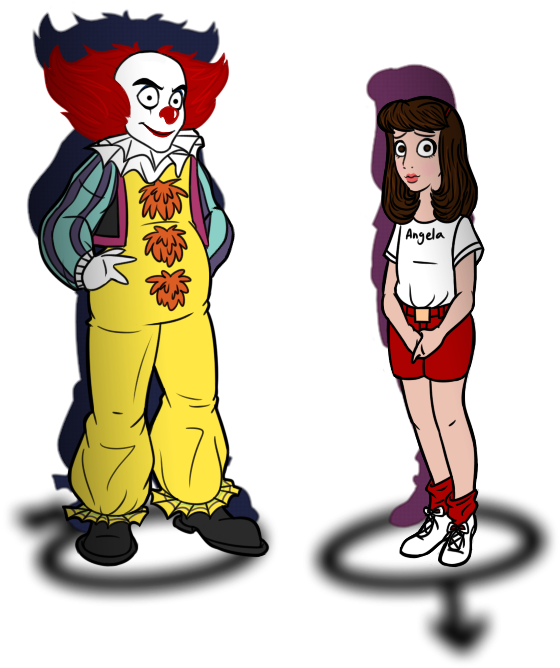 Pennywise And Angela Baker By Bakhtak - Sleepaway Camp Angela Art (600x800)
