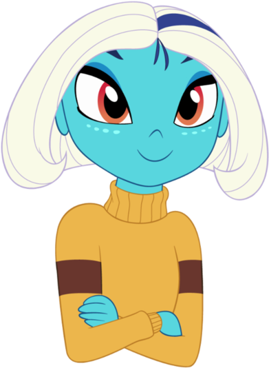 Queencold, Clothes, Crossed Arms, Equestria Girls, - Derpibooru Princess Ember (467x600)