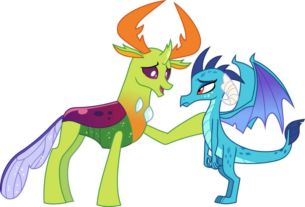 Thorax And Ember By Pink1ejack - My Little Pony Thorax And Ember (1024x694)