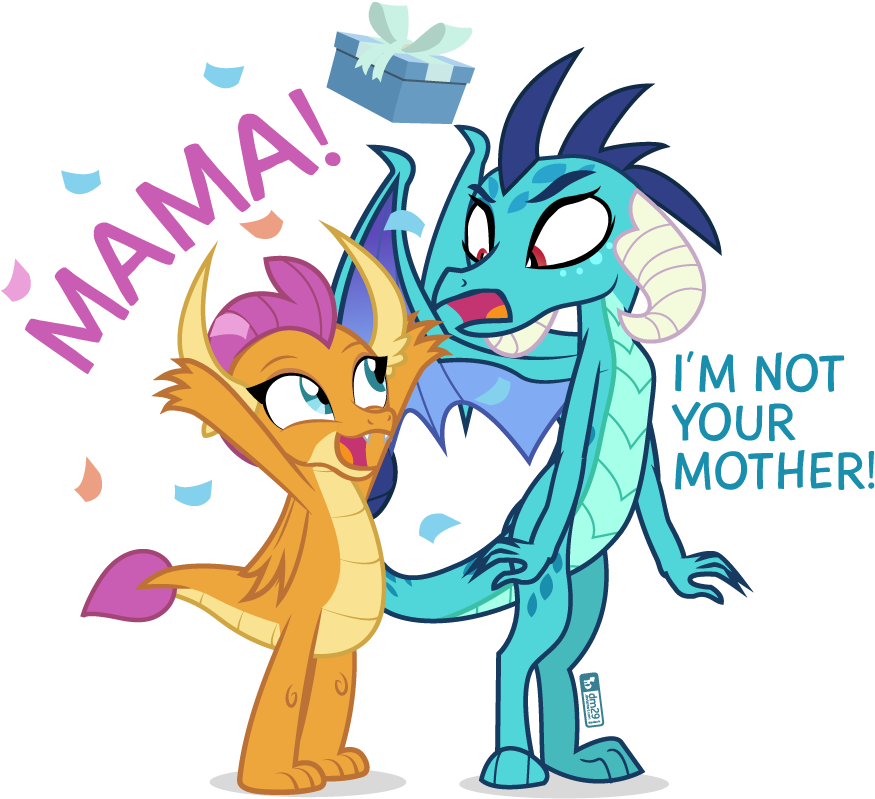 Mother Dragon - Mlp Smolder (900x840)