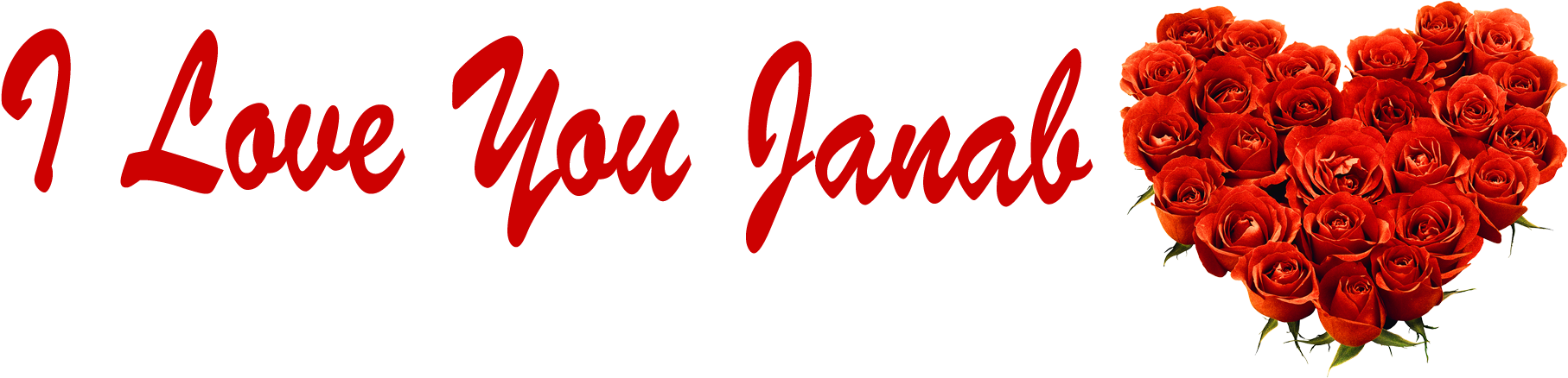 I Love You Janab Rose Png - Love You Jaan With Roses (1920x1200)