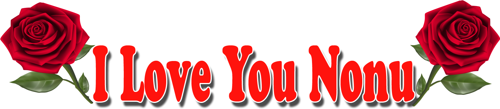 I Love You Nonu Red Rose Png - Love You Janu Name (1920x1200)