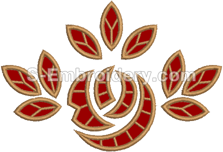 Rose Cutwork Lace Machine Embroidery Design - Cut Work Design (446x304)