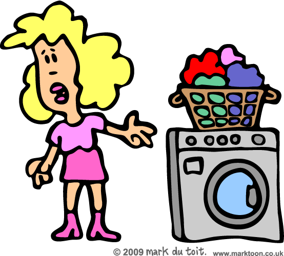 Dirty Laundry Clipart - Washing Machine Clip Art (554x500)