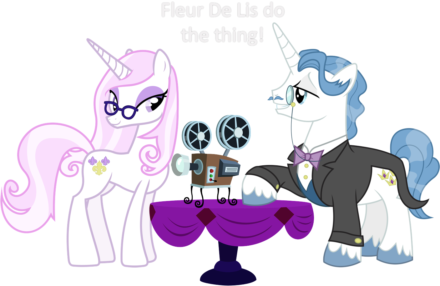 Do The Thingwith Ponies By Bronybyexception - Fancy Pants Pony (1406x964)
