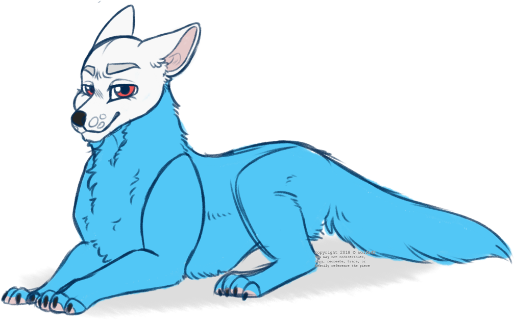 Wolfie The Thing By Wolfs42 - Cartoon (2059x1270)