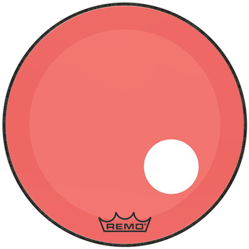 Powerstroke® P3 Colortone™ Red Bass Drumhead, 22\ - Circle (535x535)