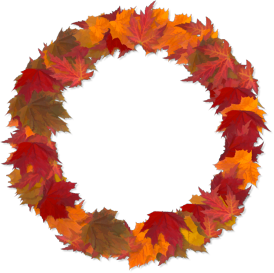 Fall Leaves Border Png Psd Detail - Gif (400x399)