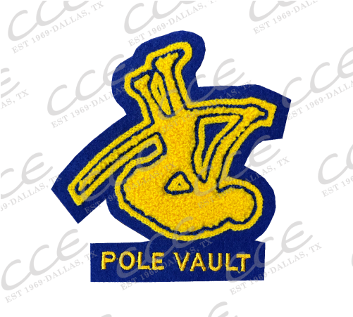 Male Pole Vault Activity Patch - Pole Vault (500x500)
