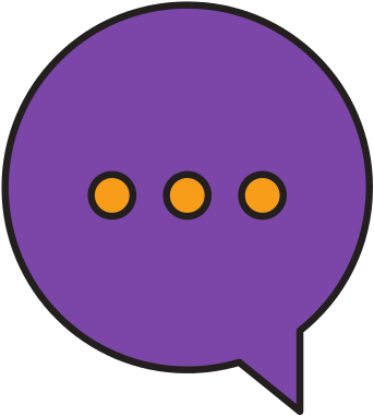 Speech Bubble Design Icon - Circle (550x550)