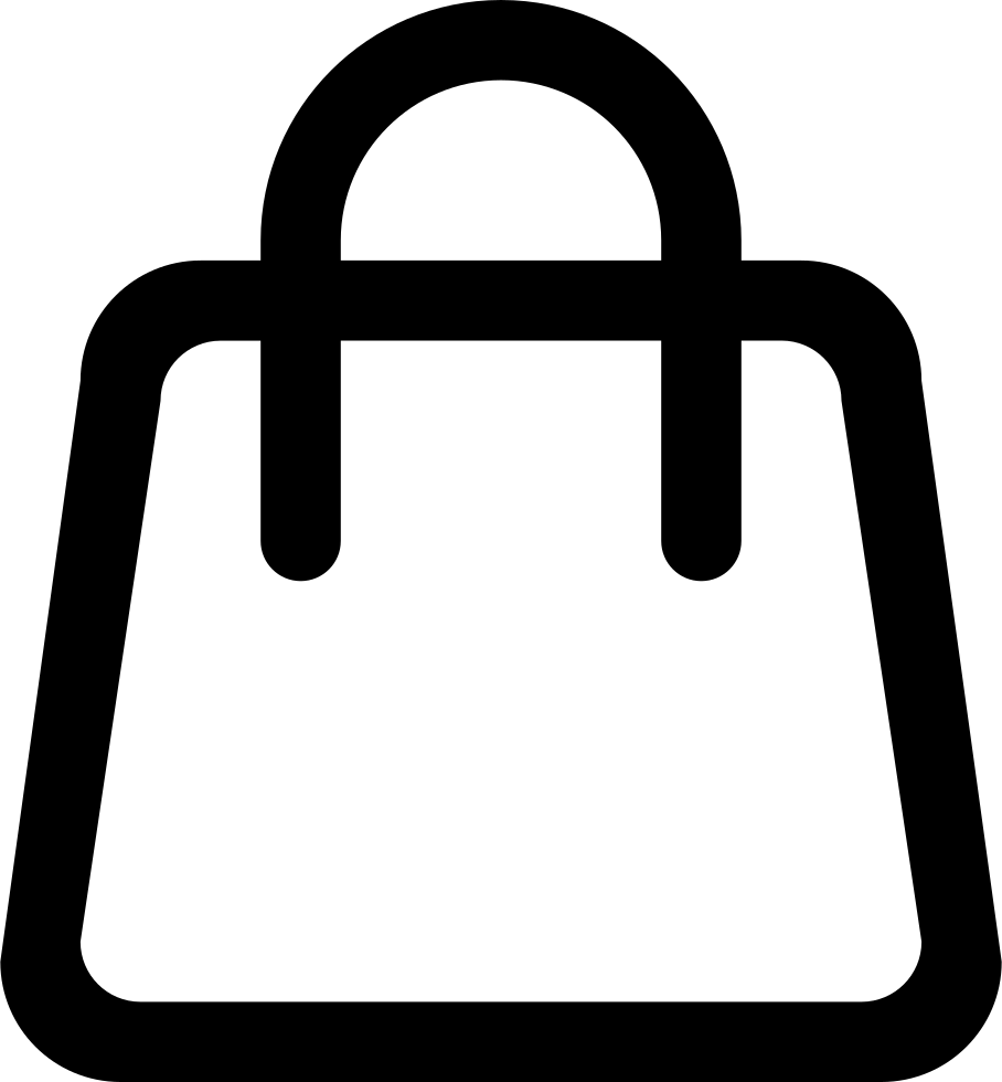 Png File - Shopping Bag Icon White (908x980)
