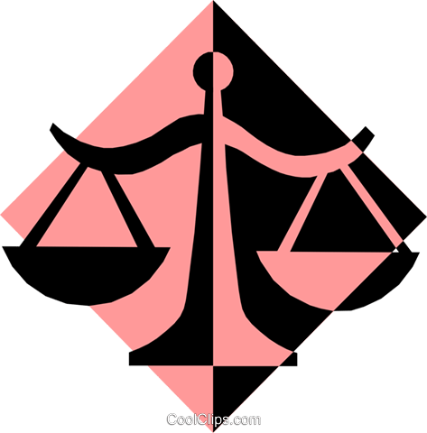 Scales Of Justice Royalty Free Vector Clip Art Illustration - Scales Of Justice Clip Art (473x480)