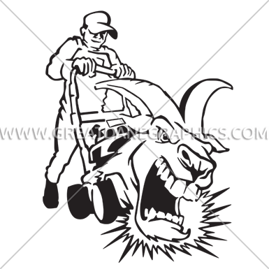 Billy Goat Mower - Cartoon (385x385)