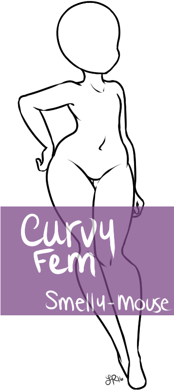 Curvy Fem Base P2u By Smelly-mouse On Deviantart - Curvy Anime Girl Base (356x867)