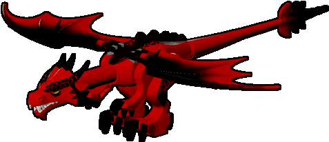 Icon Creature Red Dragon - Animal Figure (512x512)
