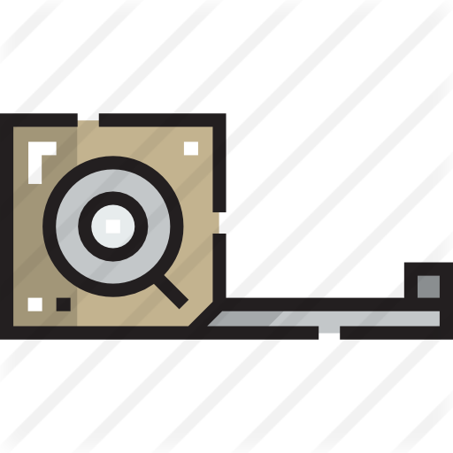 Measuring Tape Free Icon - Circle (512x512)