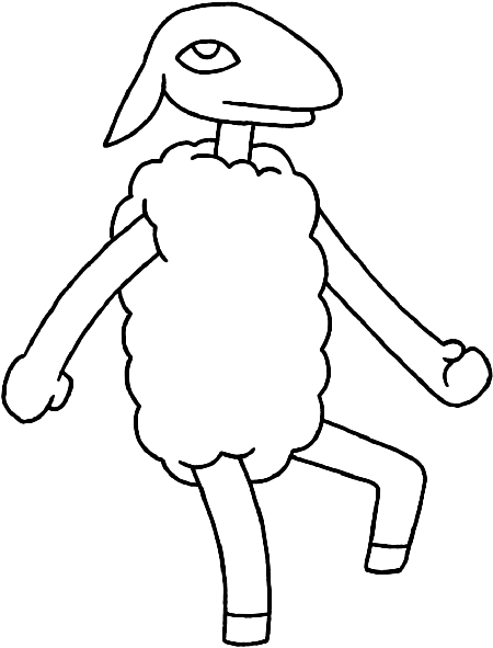 Sheep Drawing - Transparent Dancing Gif Goat (700x700)