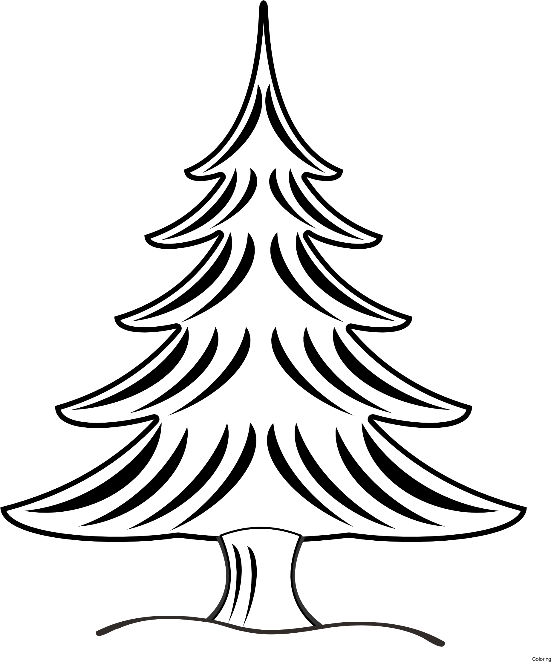 Pine Trees Blog - Pine Tree Clipart Black And White (1979x2430)