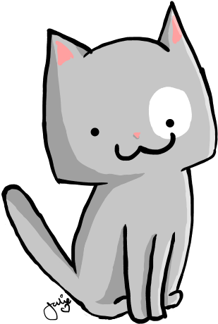 Derp Kitty By Icebewwi On Deviantart - Cartoon (640x640)