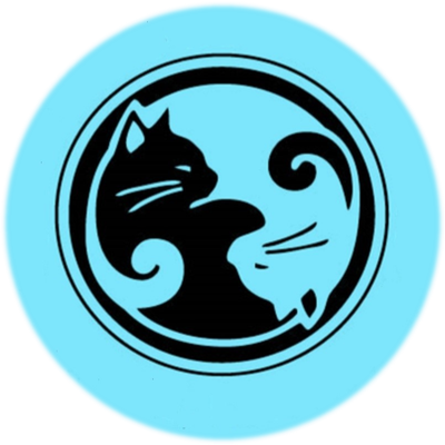 River Cities Cats - Yin And Yang Silhouette (400x400)