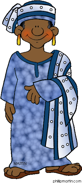 Africa Clipart African Woman - People In Africa Clipart (367x648)
