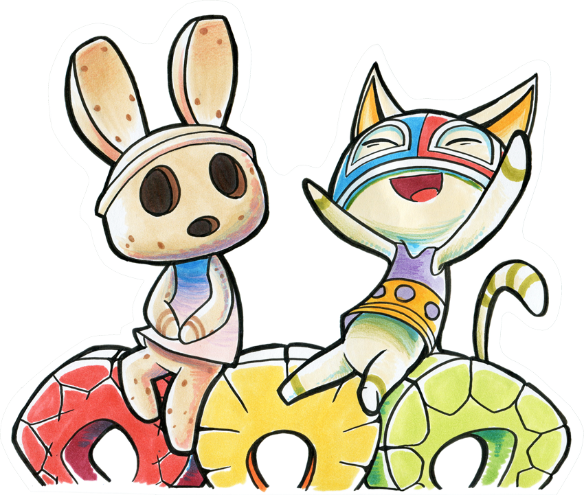 Coco And Stinky By Jksketchy - Coco Animal Crossing (850x721)