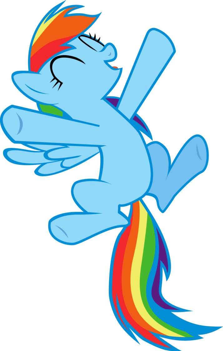 Fanmade Happy Rainbow Dash - My Little Pony Rainbow Dash Happy (714x1120)
