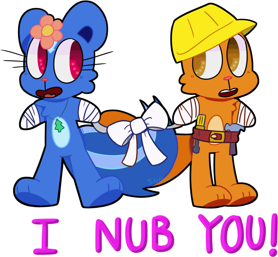 I Nub You Happytreefriends [fanart] By Snowyacorn - Happy Tree Friends (1024x882)