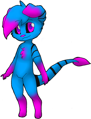 Paintie Example By Azuelzorro102 - Cartoon (350x400)