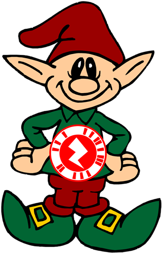 Elf With Code - Dessin Lutin De Noel A Imprimer (318x500)