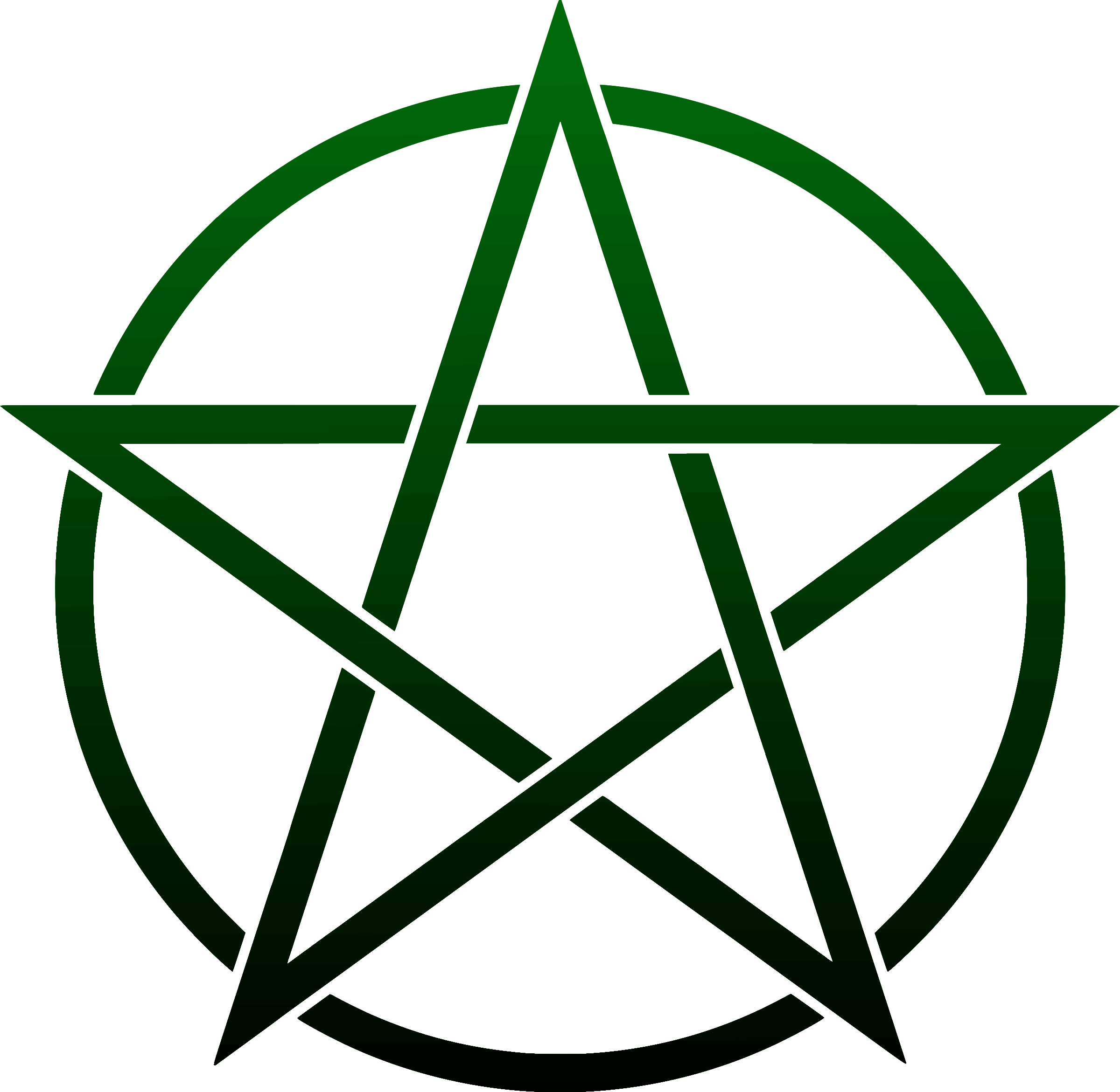 Big Image - Pentagram Clipart (2400x2342)