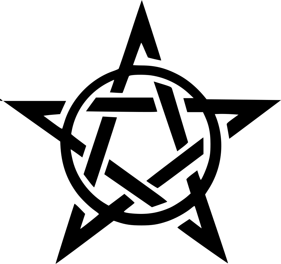 Pentagram Pentacle Stencil - Logo Pentagram (980x922)