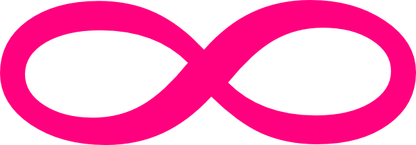 Pink Infinity Sign Png (600x210)