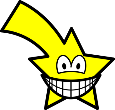 Smile Star Clipart - Pi Smile (367x350)