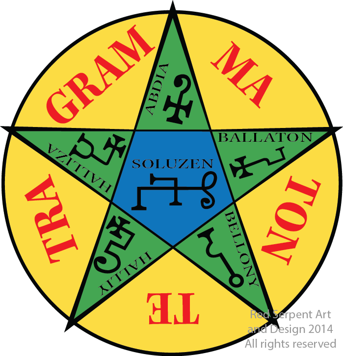 The Pentagram Of Solomon, As Described In The Mathers/crowley - Circle (699x726)