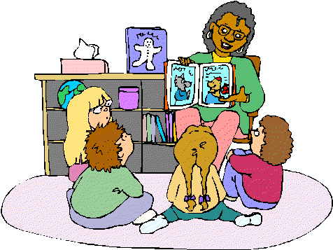 Preschool Library Clipart Clipartxtras - Clipart Story Time (496x360)