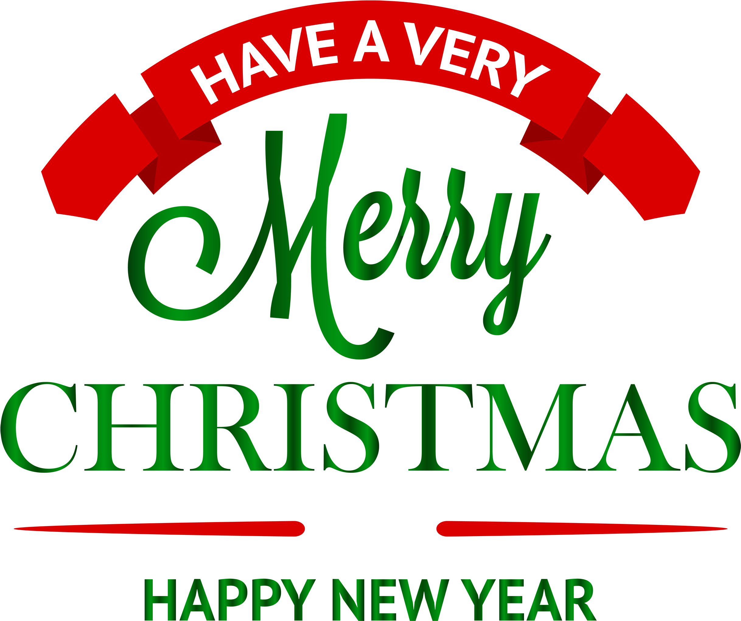 Have A Merry Christmas Decoration Png Clipart - Have A Merry Christmas (2500x2096)