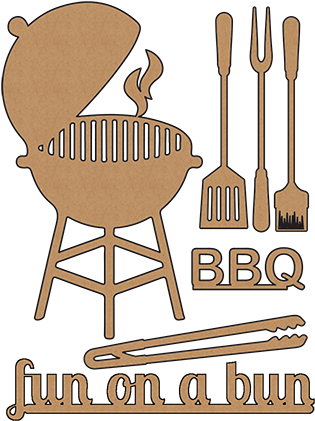 A163 Bbq Fun Accents - Barbecue (432x432)