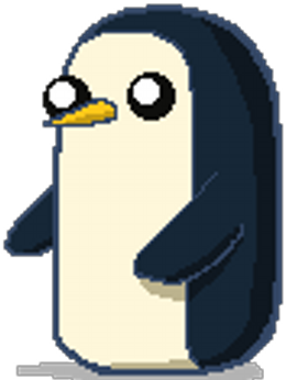 →тιp← ☠ ☠royal๖ۜ - Gunter Adventure Time Gif Transparent (400x400)
