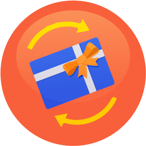 Swap Out Unused Gift Cards For New Ones To Give As - Circle (526x526)