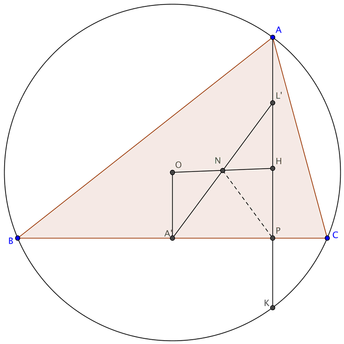 Construct Triangle Abc - Circle (453x373)