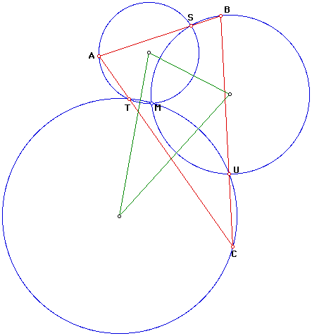 The Centres Of The Miquel Circles Are The Vertices - Circle (443x476)