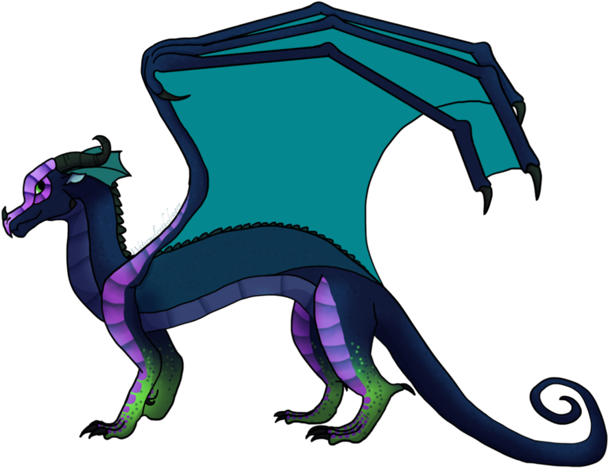 Hydrangea The Rainwing By Watermelonthedragon - Illustration (1016x787)