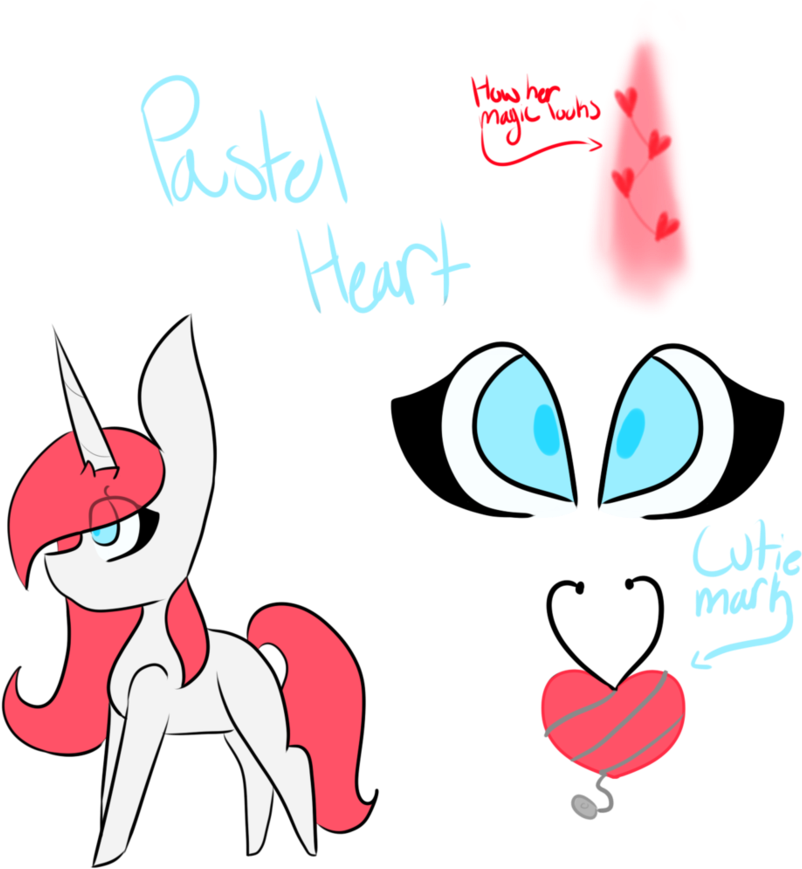 Pastel Heart Oc Refrence By Tea-springs - Cartoon (894x894)