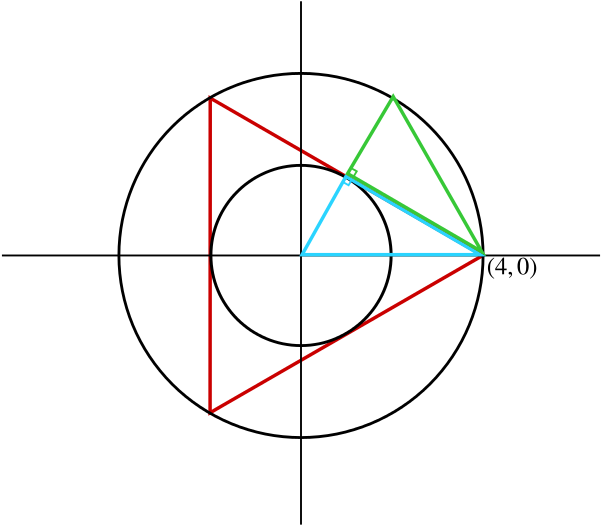 A Second Equilateral Triangle Built From The Right - Inscribed Figure (602x526)