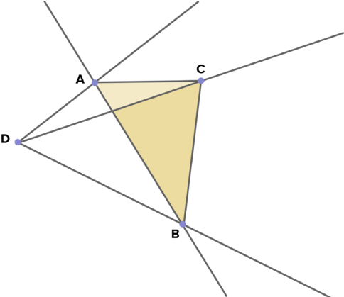 A Triangle With A Center Of Dilation Not On The Triangle - A Triangle With A Center Of Dilation Not On The Triangle (500x418)