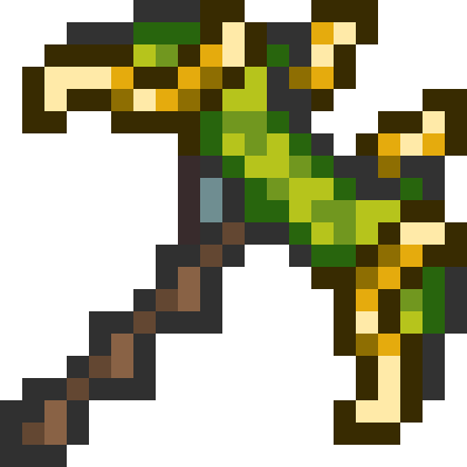 Bloom Pickaxe-0 - Terraria Pickaxe Transparent (420x420)