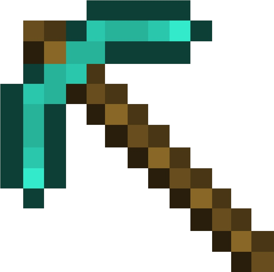 Minecraft Emerald Pickaxe (1000x1000)